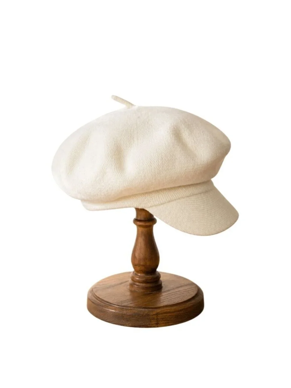 Kensie Cream Newsboy Hat Baker Boy Cap Ivory Knit Womens Winter